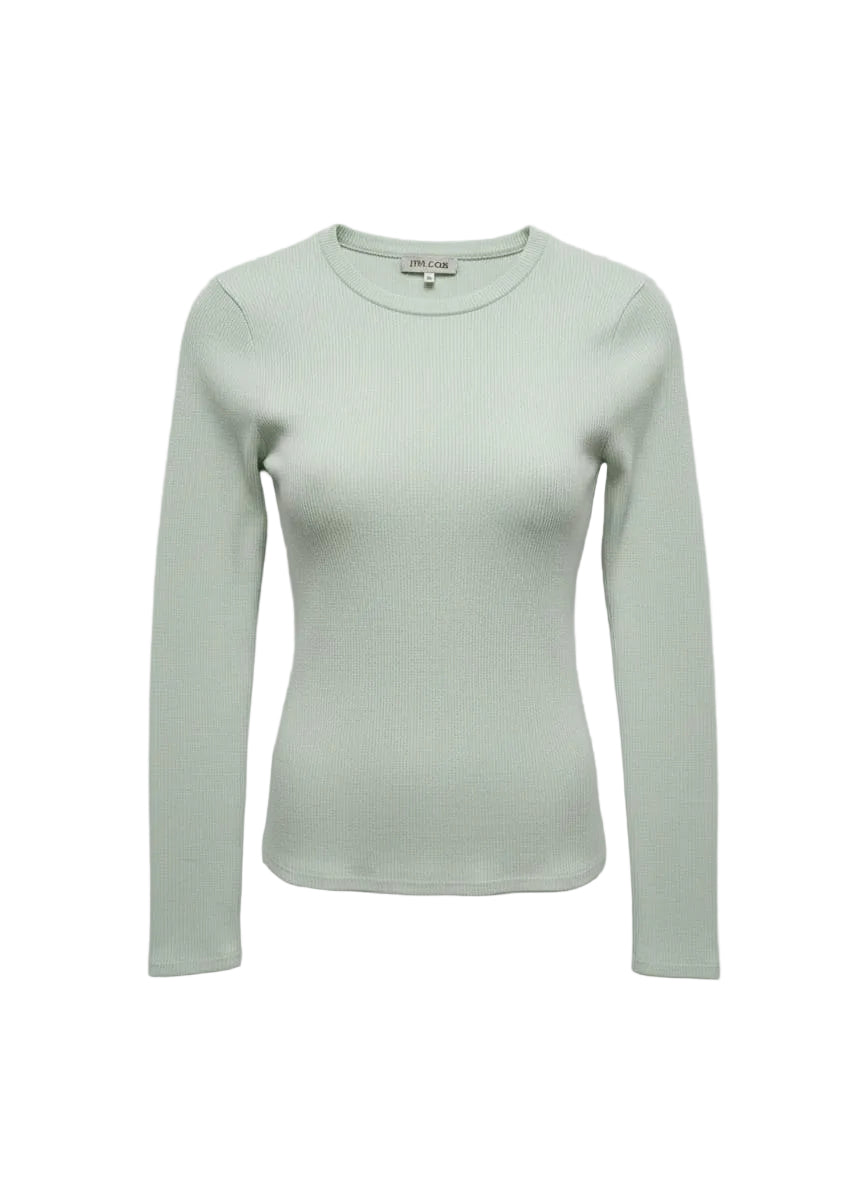 Blusa De Tricot Transparencia Rib