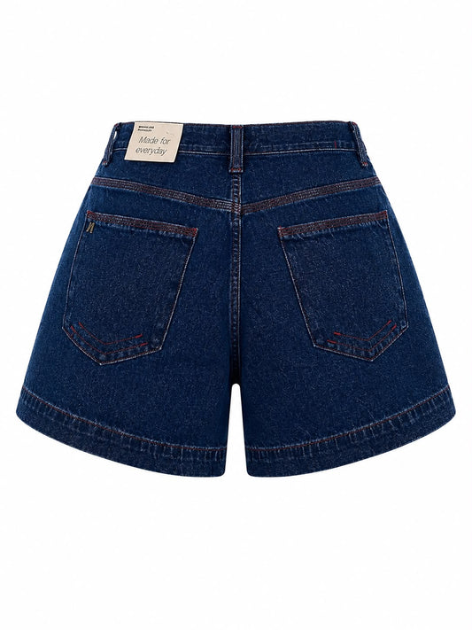 Short Jeans Pesponto Bardeaux