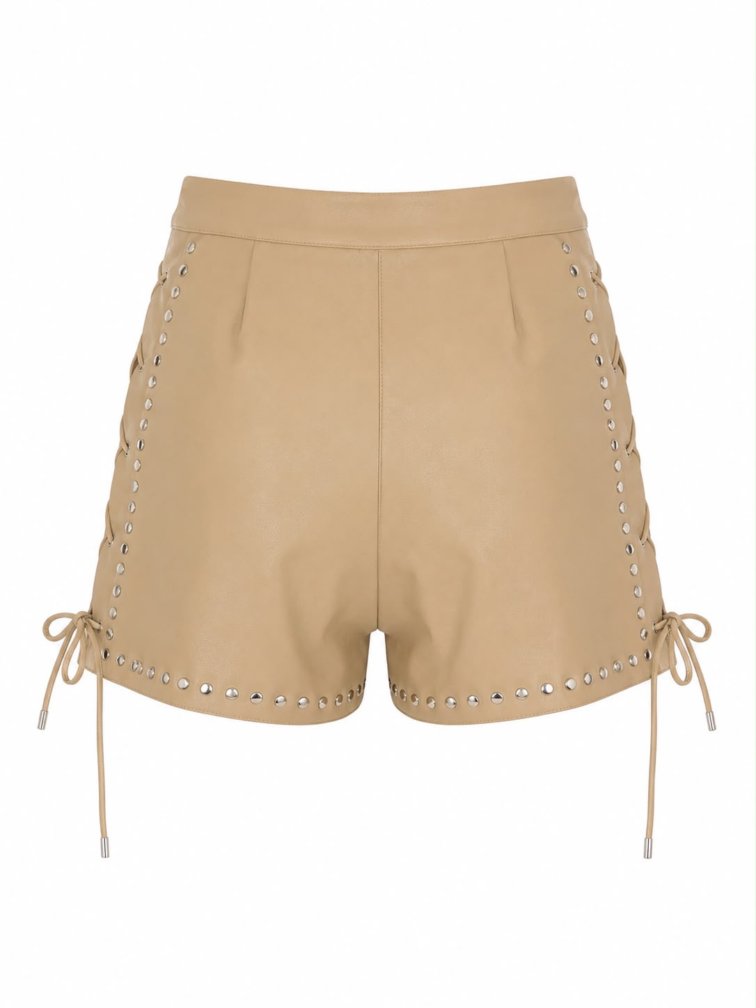 Short de Couro com Taxas