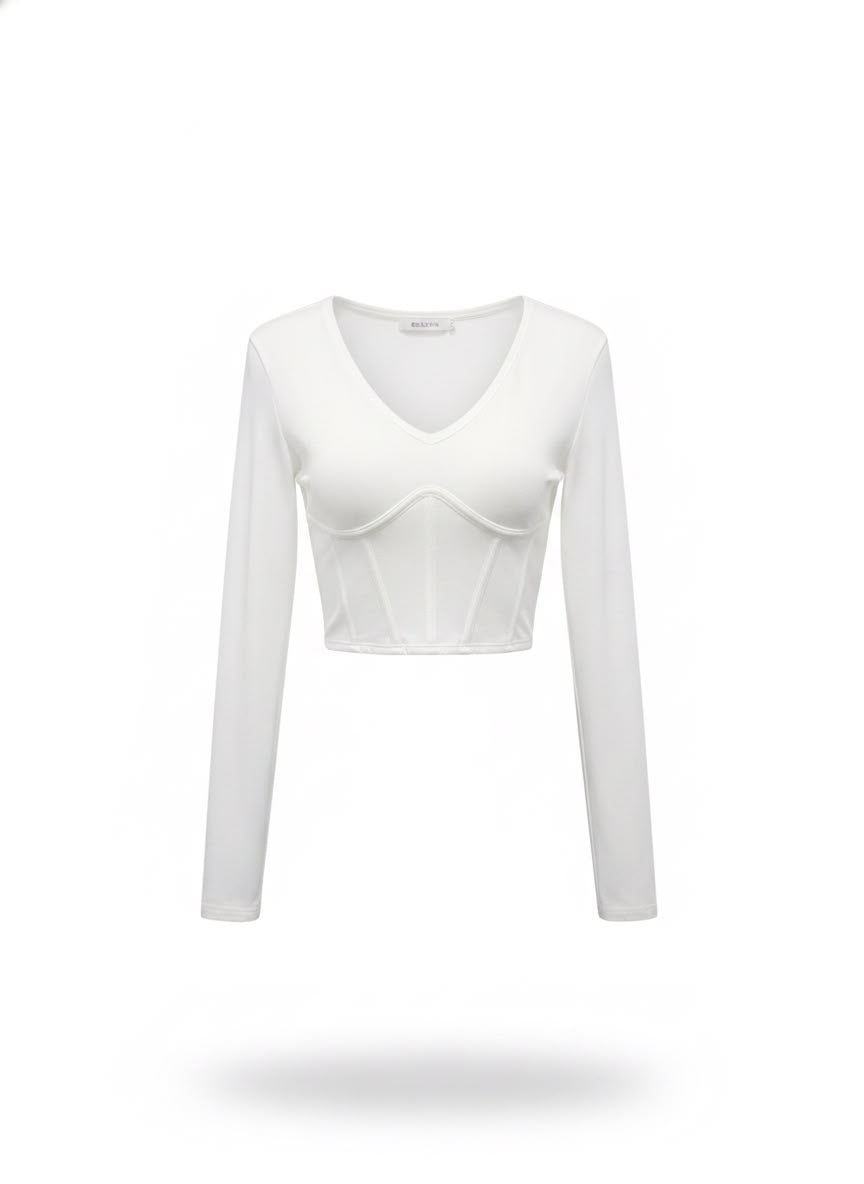 Blusa Malha Decote V