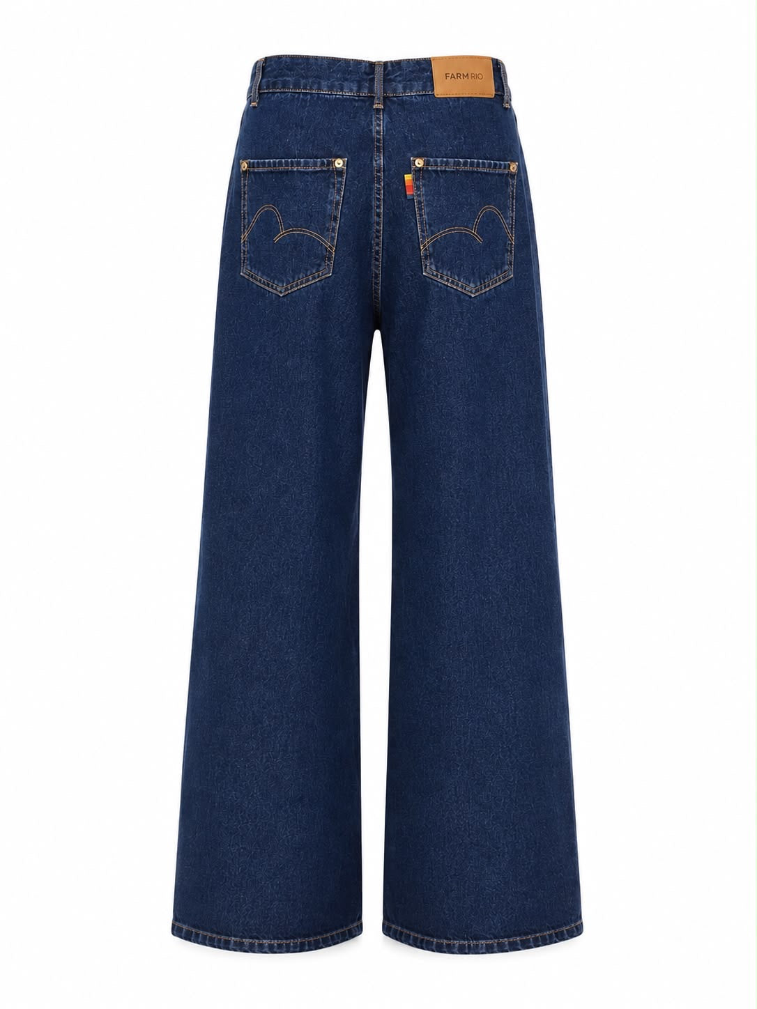 Calça Jeans Costura Deslocada Pespontada