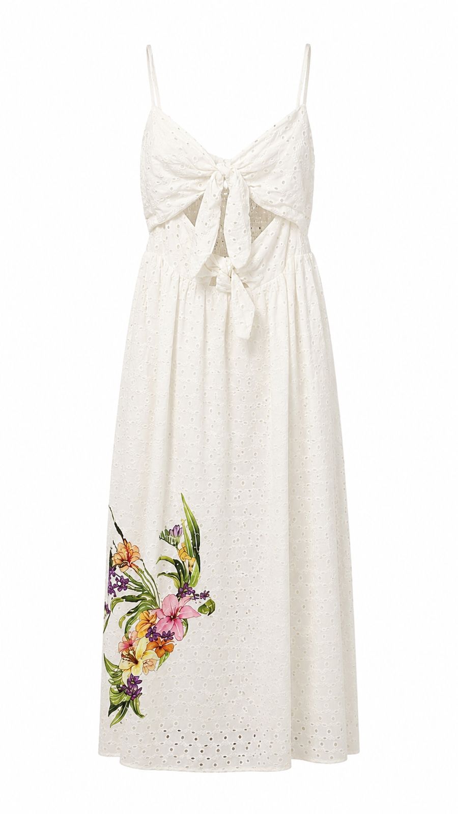 Vestido Pássaro Em Flor