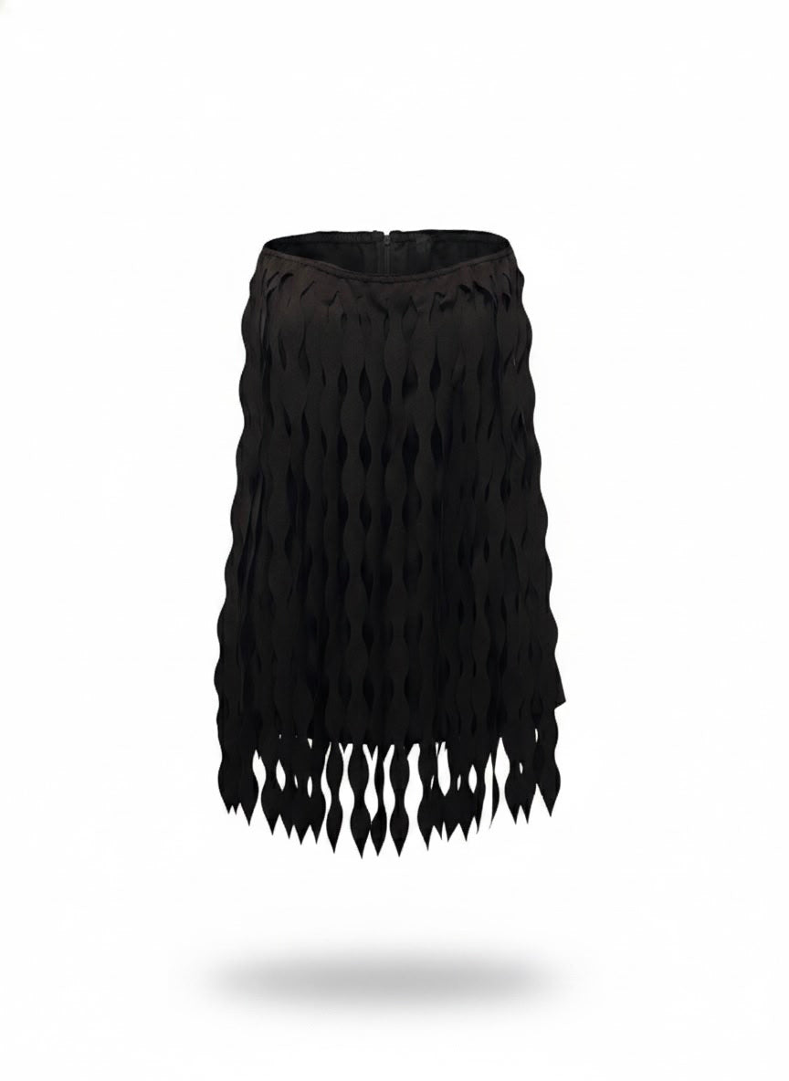 Vestido Franjas A Laser