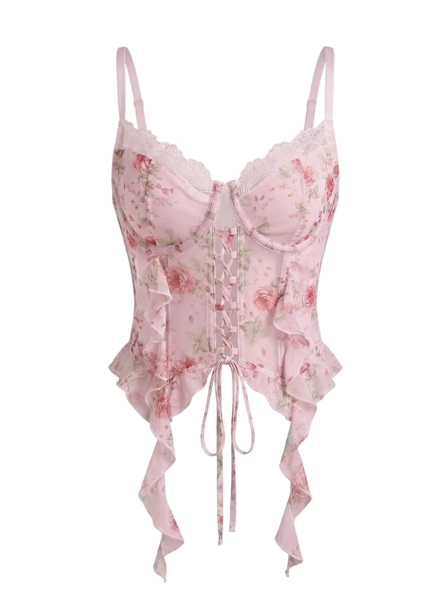Corset Carvelo Em Renda