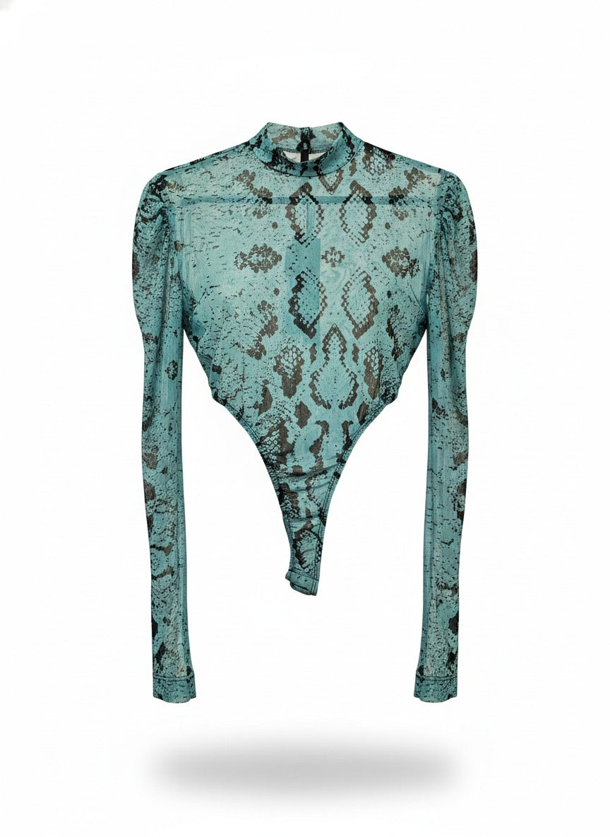 Corpo Body Python da Wanessa Lopez Concept, com detalhes de tecido e acabamento em estilo elegante e moderno.