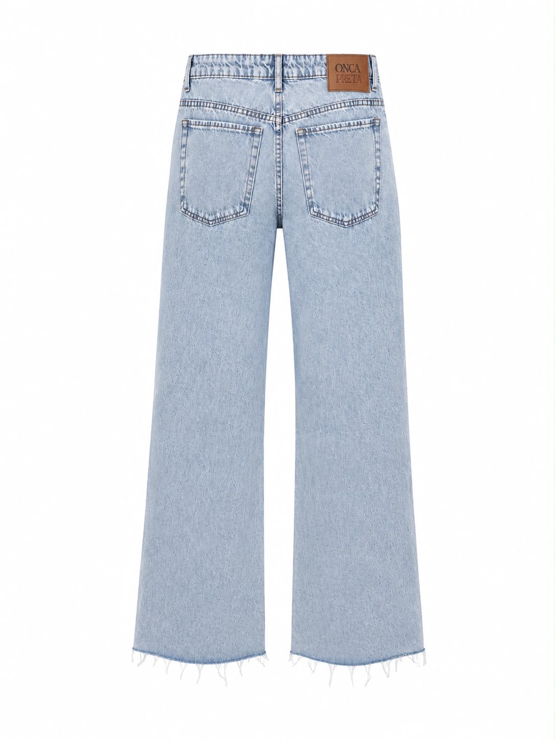 Calça Reta Jeans Claro