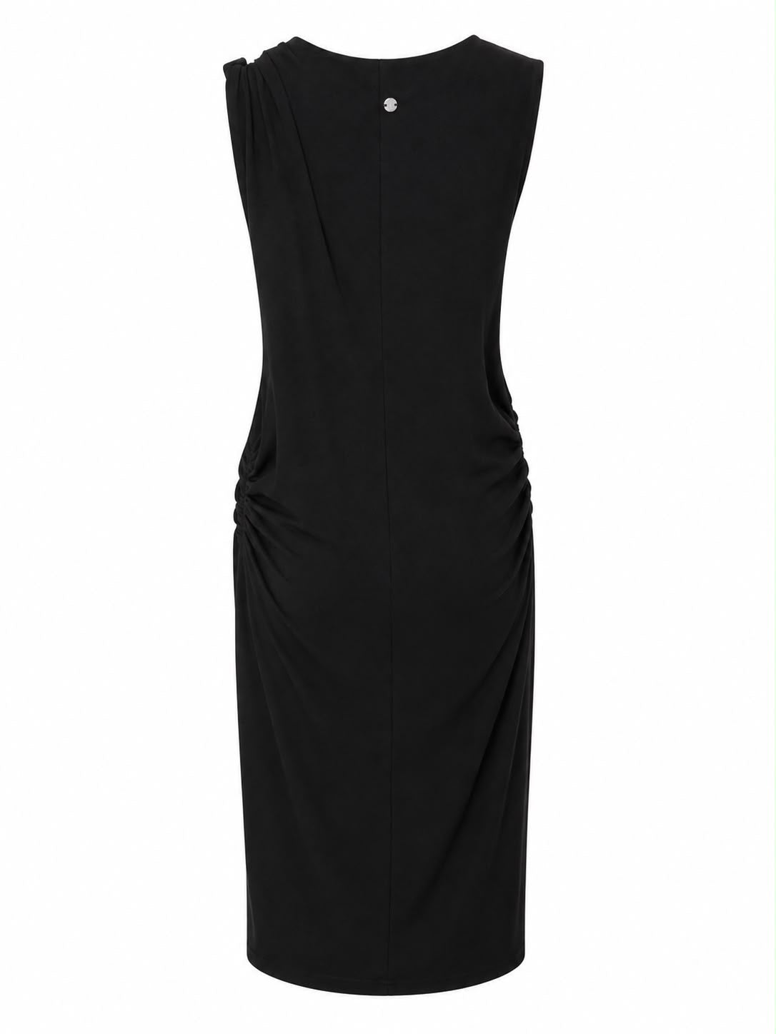 Vestido Curto Malha Franzido Laterais
