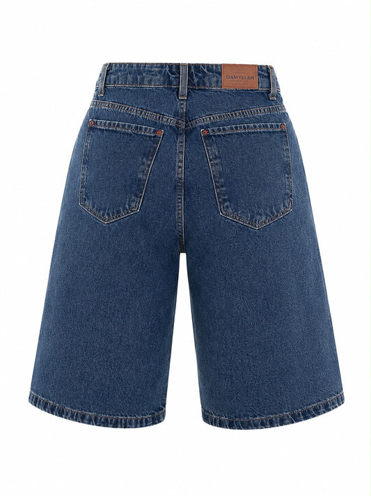 Bermuda Jeans Feminina Média