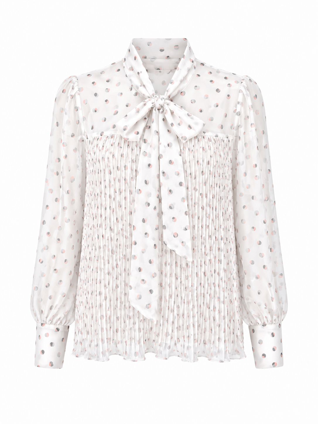 Blusa Camisa Plissada Joaninha Poa