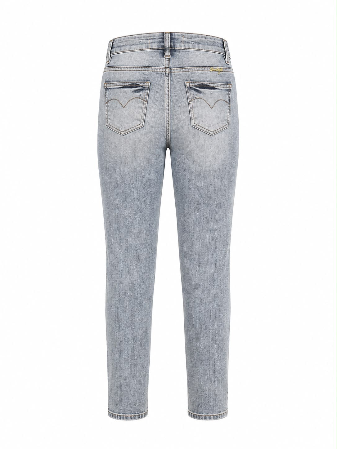 Calça Jeans Detalhe Bolso Animal Print
