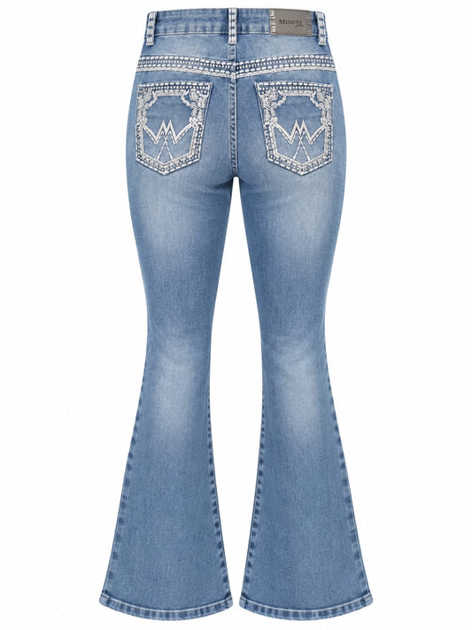 Calça Jeans Flare Pearl
