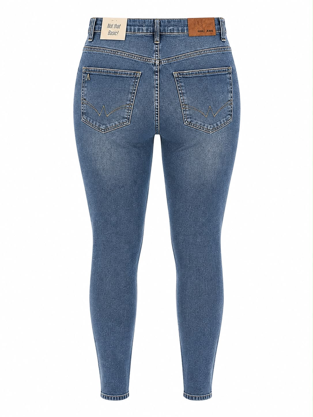 Calça Jeans Skinny Animale Desconstruida