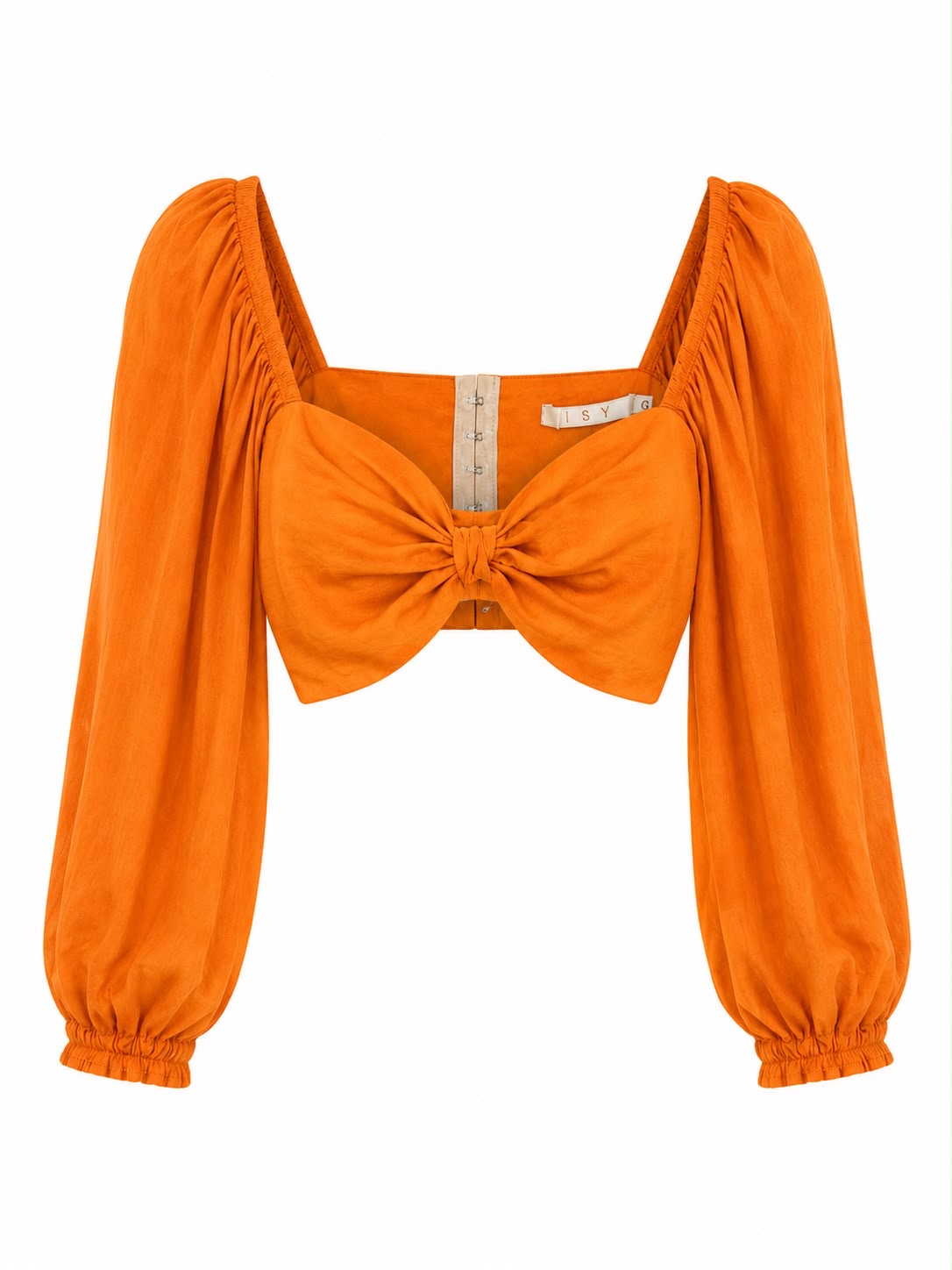 Cropped Linho com Manga Longa