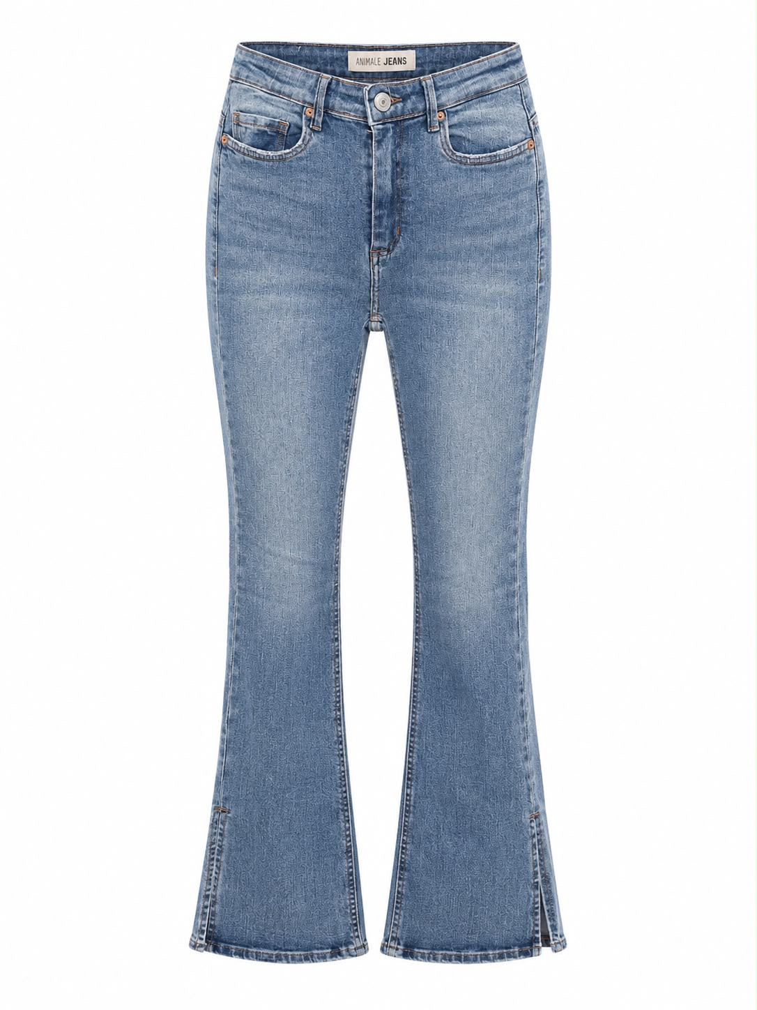 Calça Skinny Jeans com Fenda na Lateral