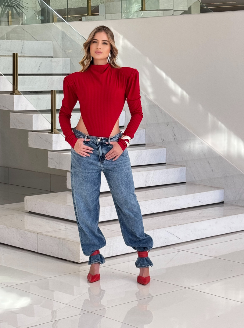 Body Ombreira Gabi Vermelho