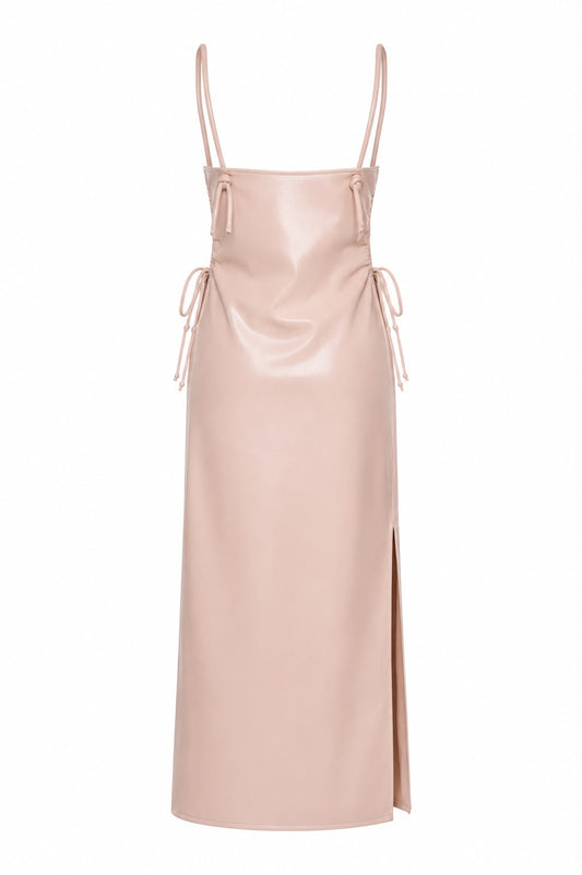Vestido Like Leather Alça