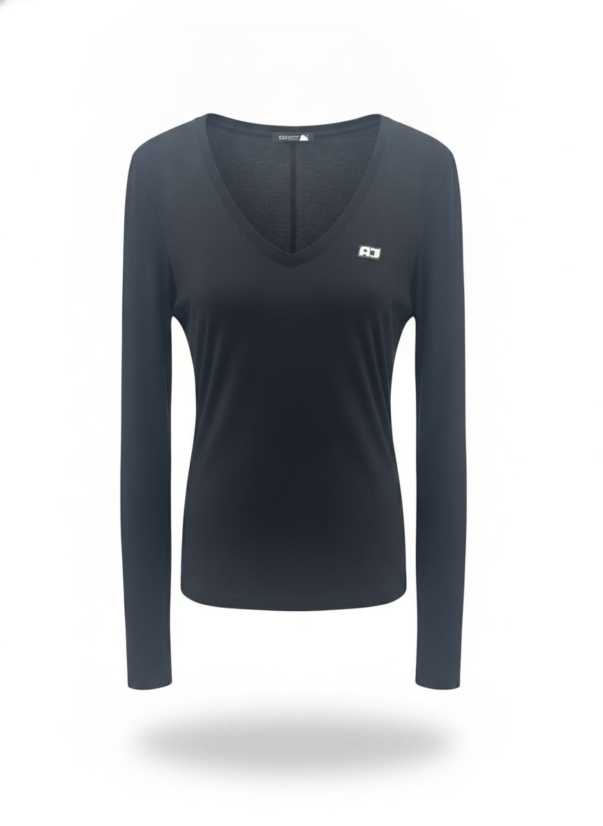 Blusa Maga Longa Decote V