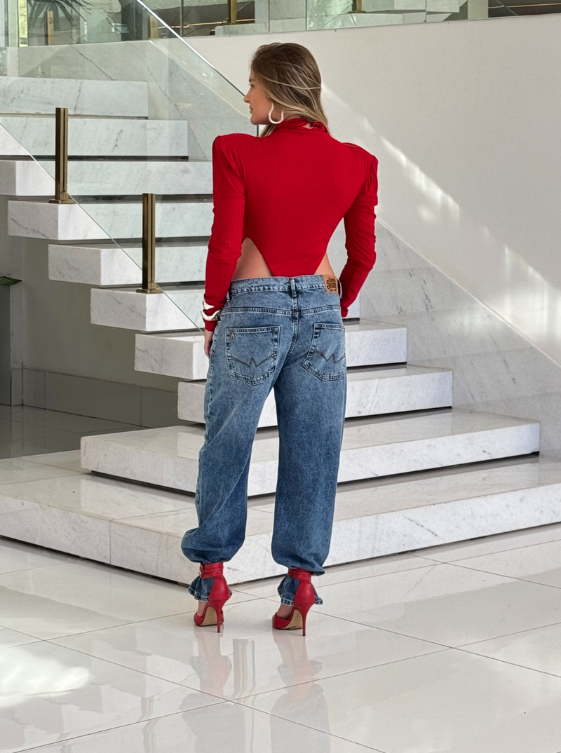 Body Ombreira Gabi Vermelho