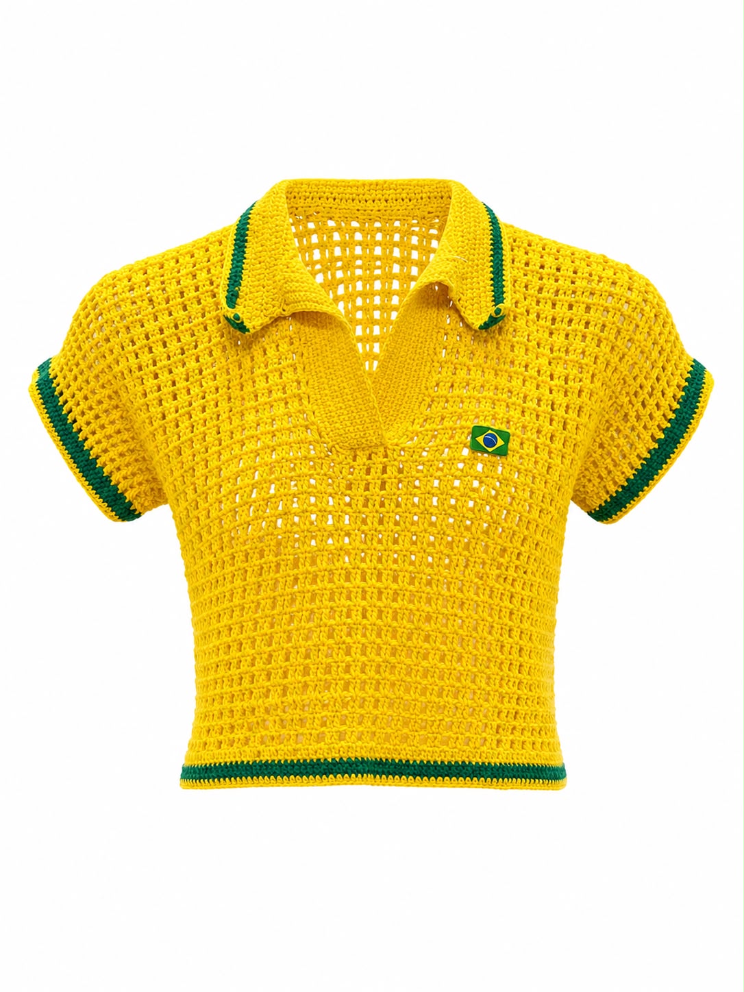 Cropped De Crochê Do Brasil