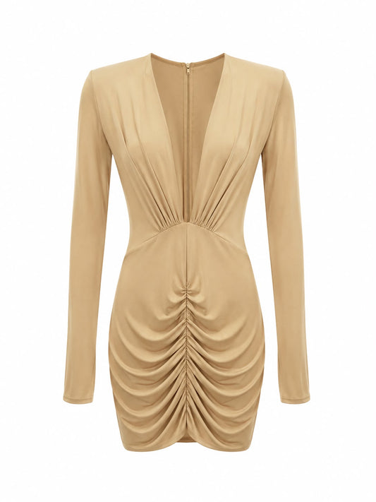 Vestido Drapeado Curto