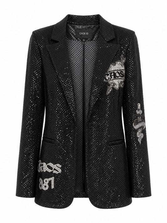Blazer em Cristais bordado Night
