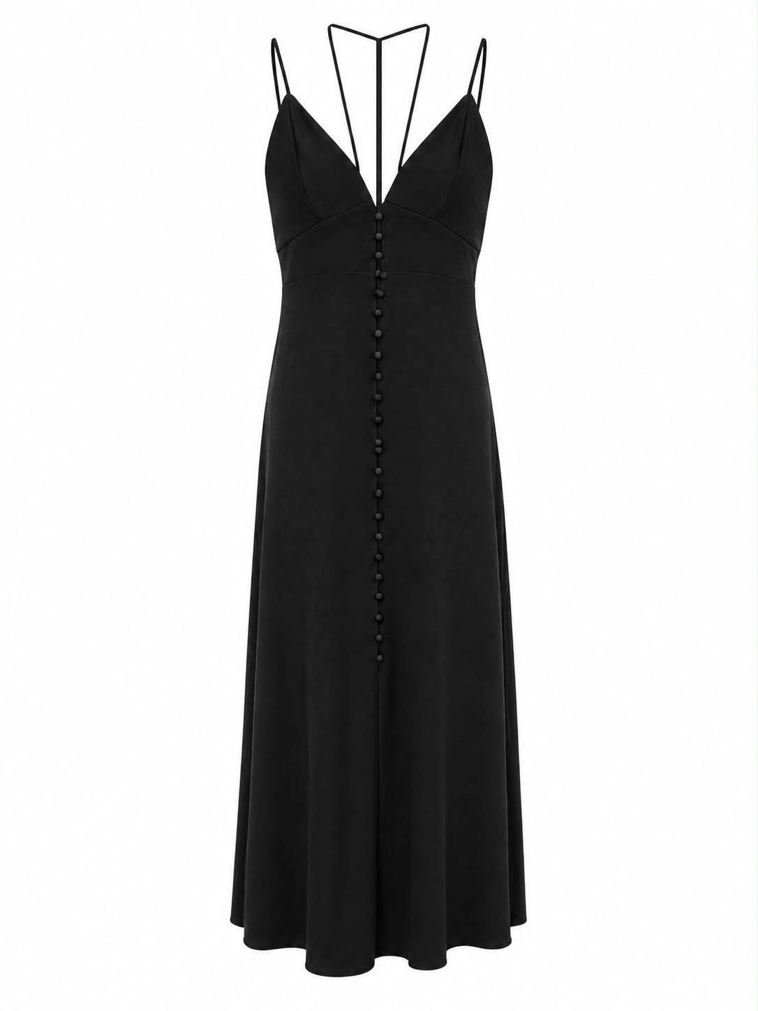 Vestido Crepe Linho com Botões