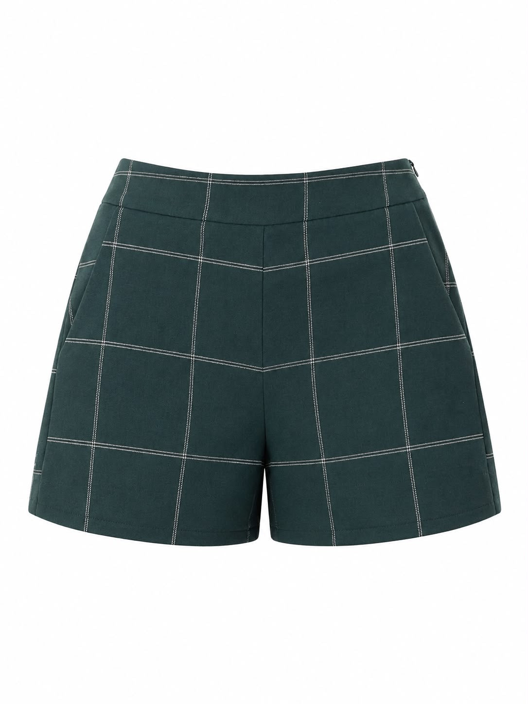 Short Básico Xadrez Floresta Verde