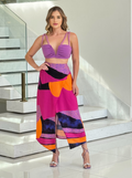 Saia Midi Viscose Yasmin Recorte