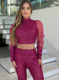 Cropped Rosa Bufante