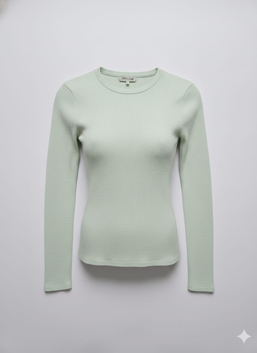Blusa De Tricot Transparencia Rib