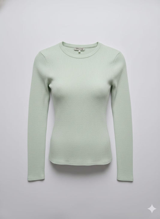 Blusa De Tricot Transparencia Rib