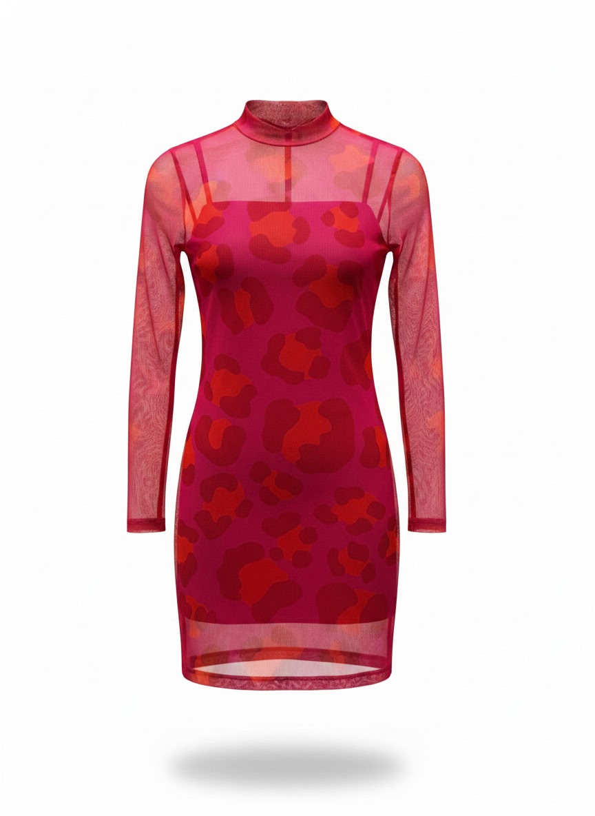 Vestido Curto em Tule Oncita Pink