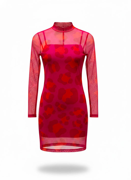 Vestido Curto em Tule Oncita Pink