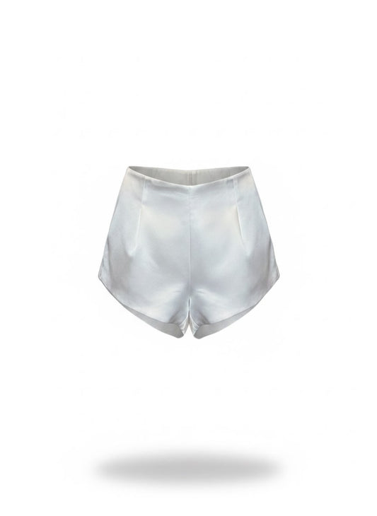 Short Curto Amanhecer  Com Pregas Na Frente.