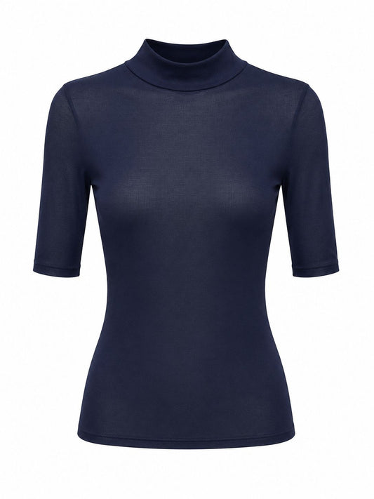 Blusa De Tule Manga Curta