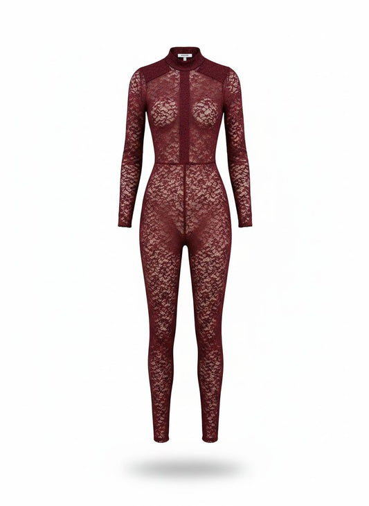 Macacão body de renda da Wanessa Lopez Concept, com detalhes delicados e tecido leve, ideal para looks elegantes e modernos.