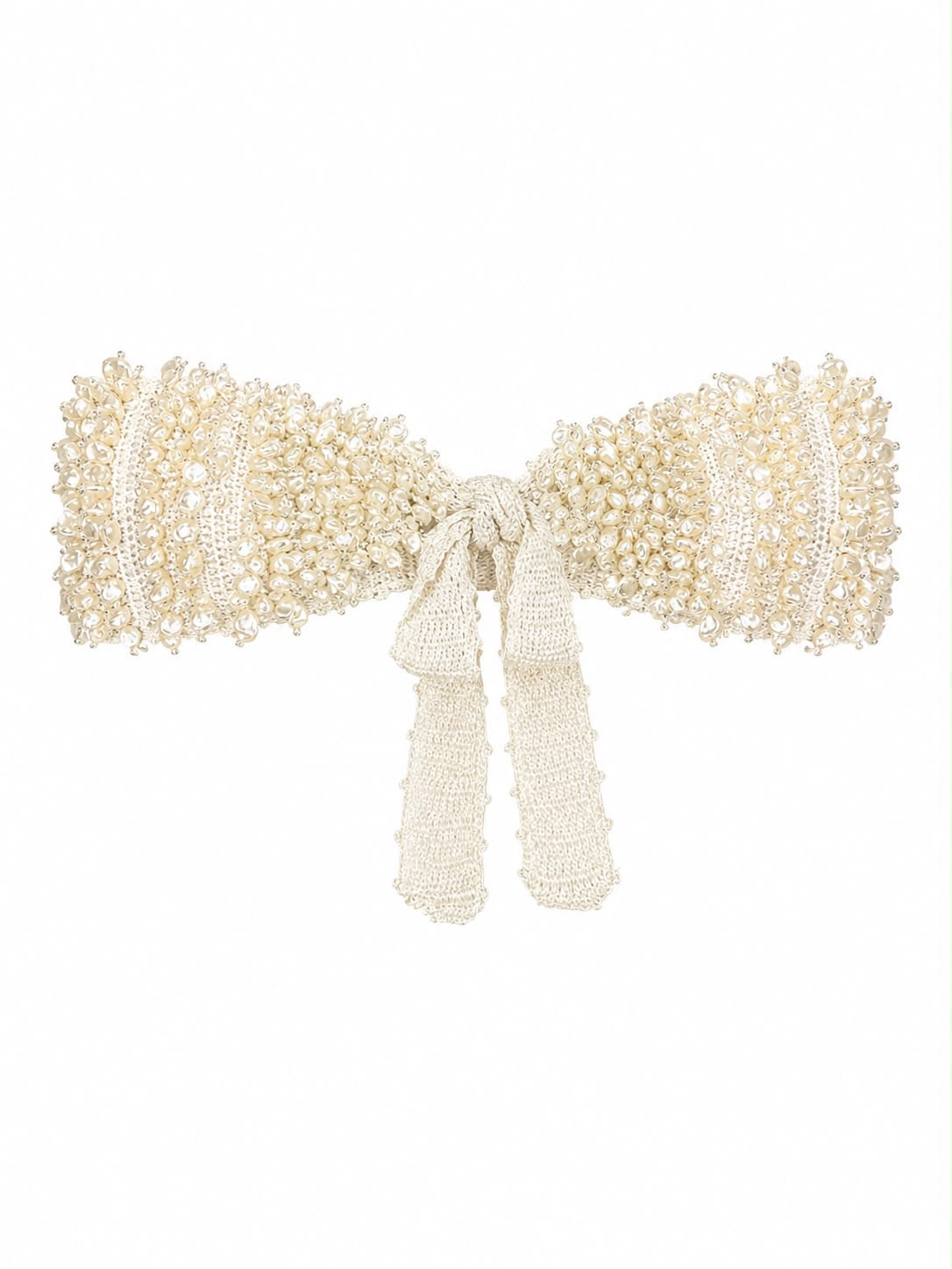 Top Santorine Crochet com Pedraria