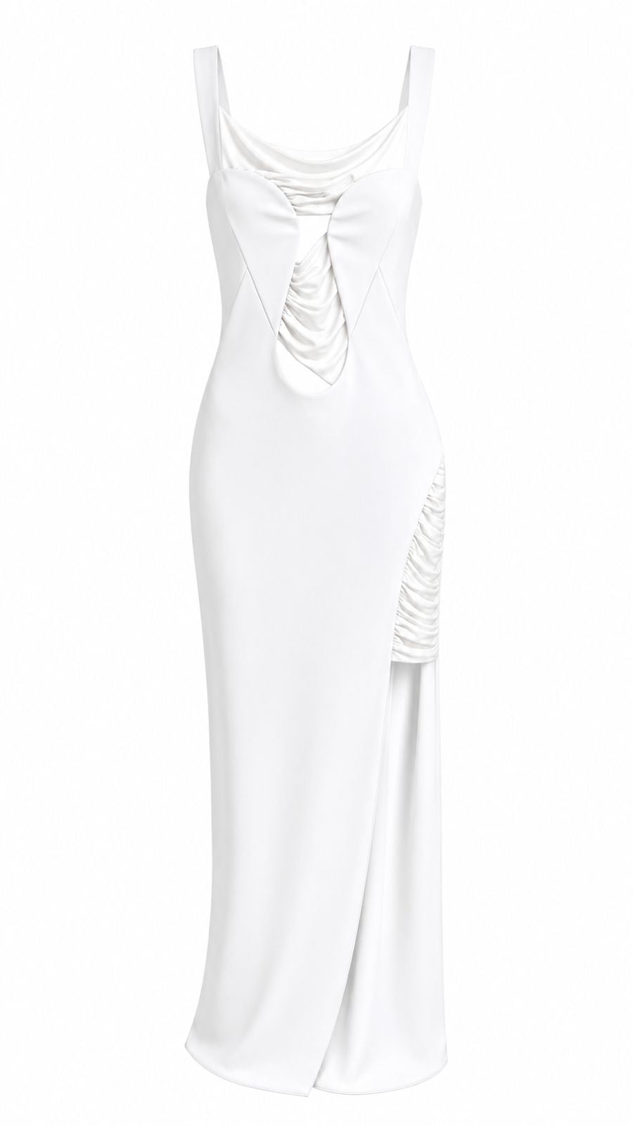 Vestido Assimétrico Com Fenda