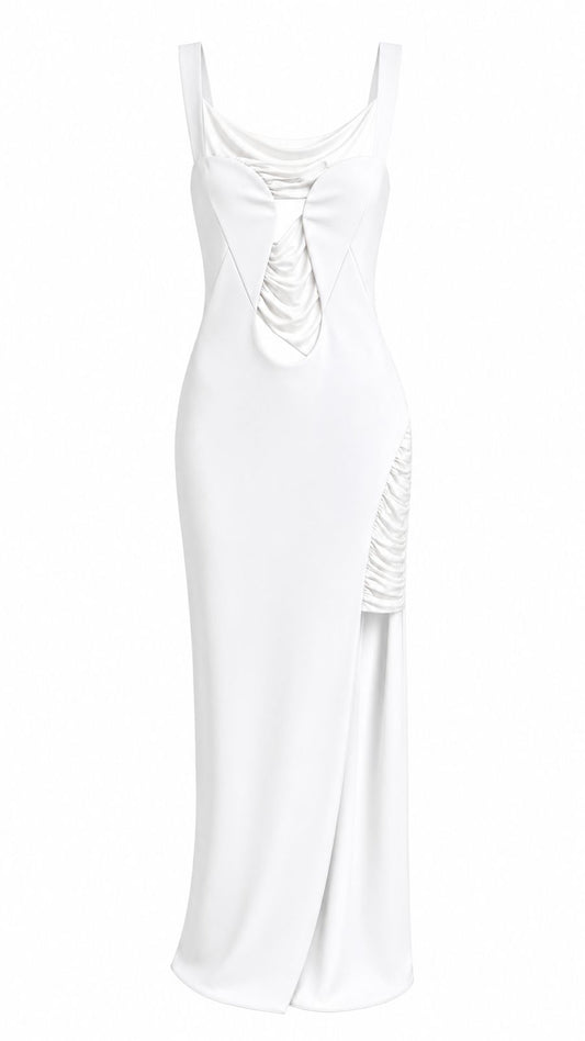 Vestido Assimétrico Com Fenda