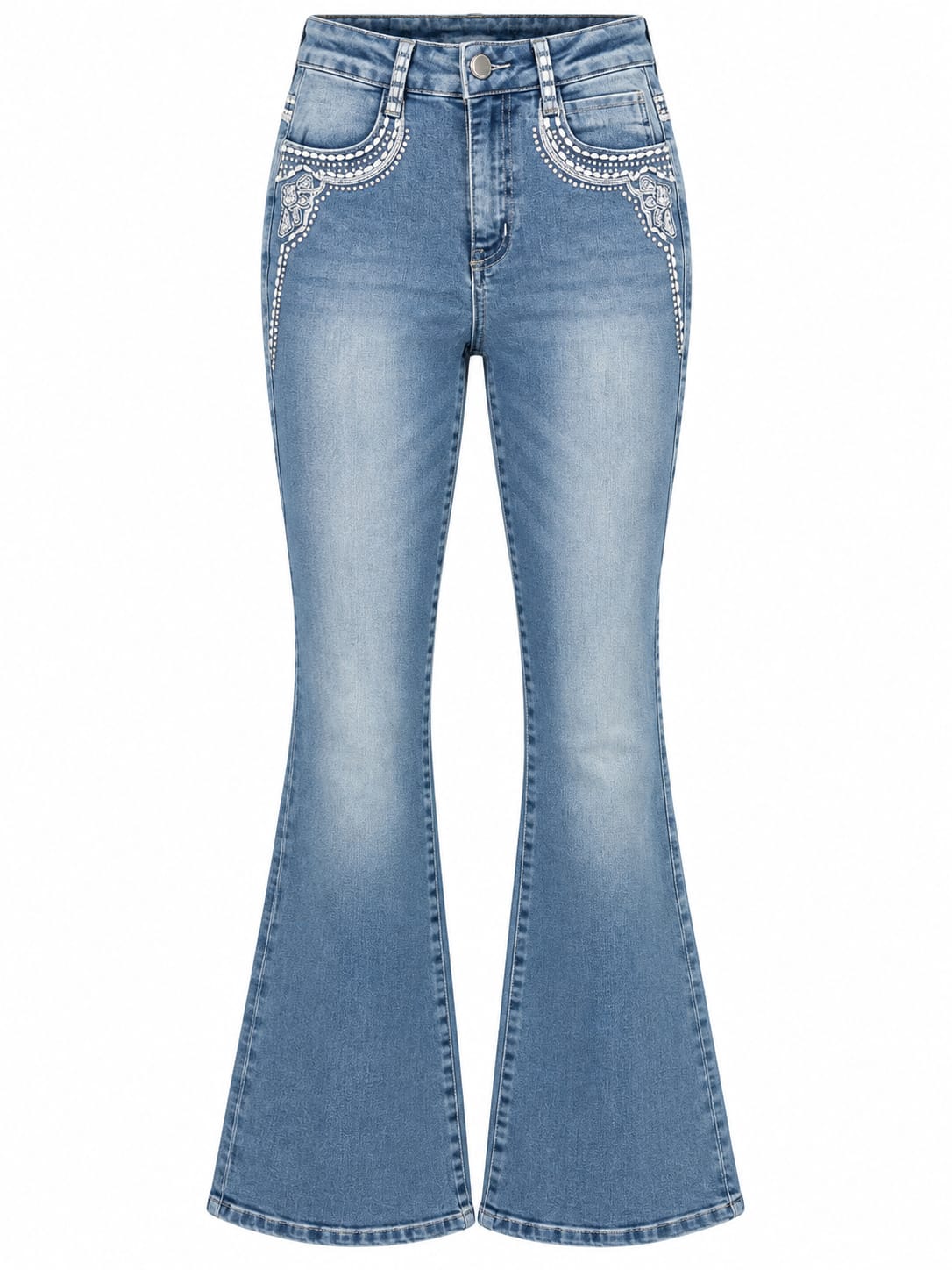 Calça Jeans Flare Pearl