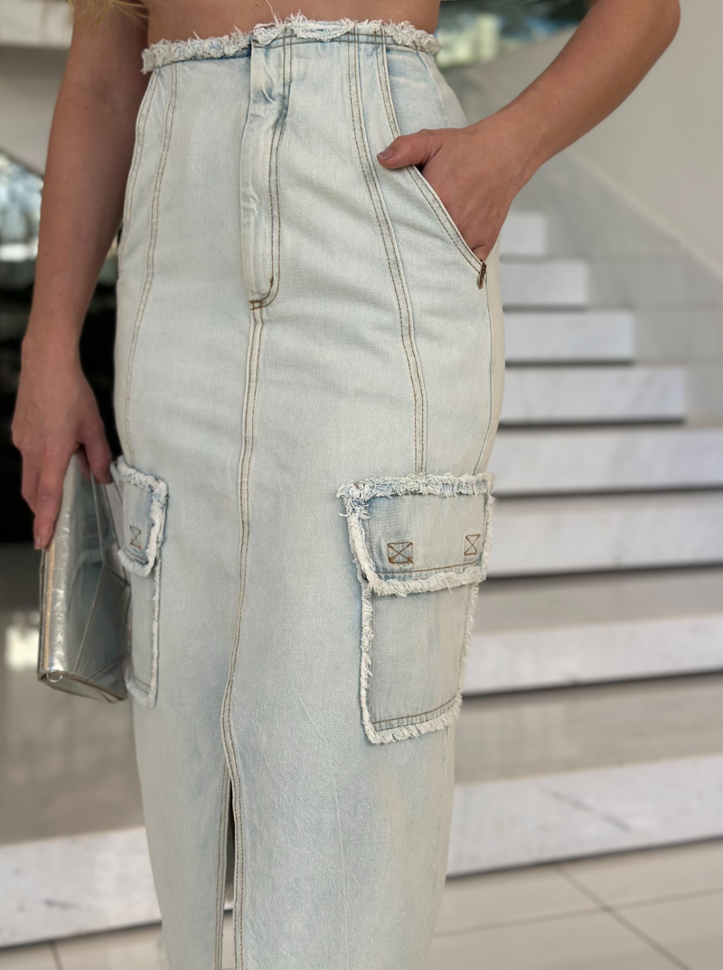 Saia Jeans Clara