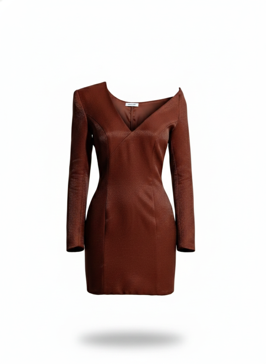 Vestido Estruturado de Manga