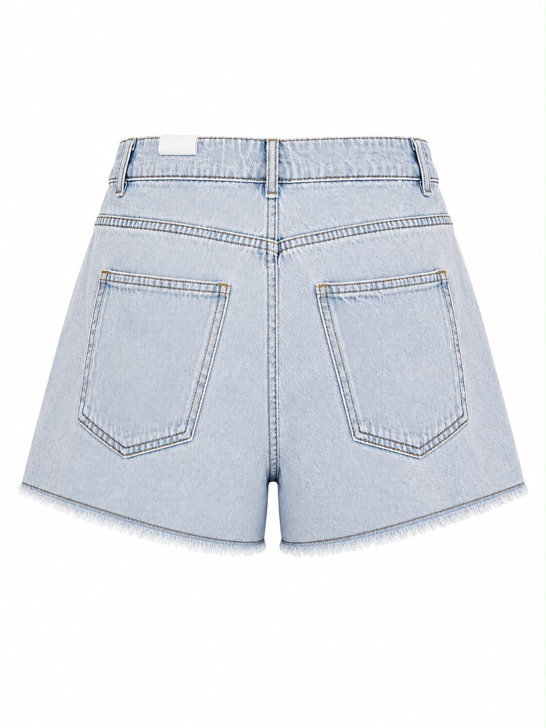 Short Jeans com Bordado em Perola