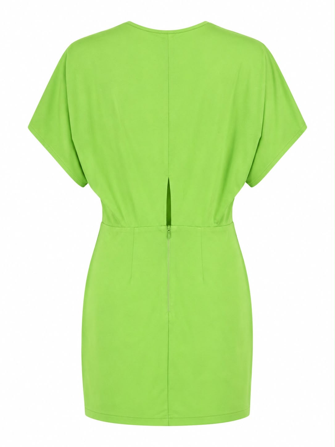 Vestido Curto Liso Sarja