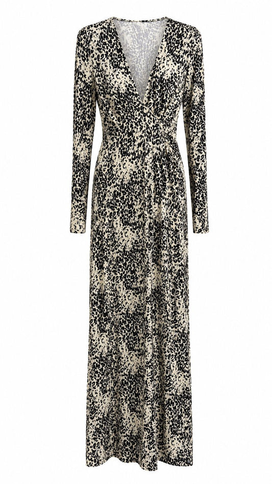 Vestido Longo Onça Rajada