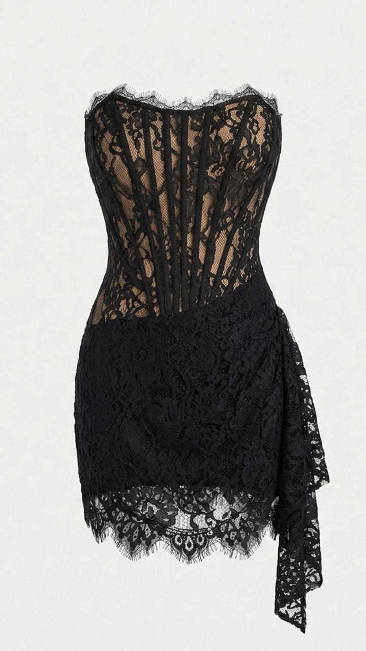Vestido Lace Drape