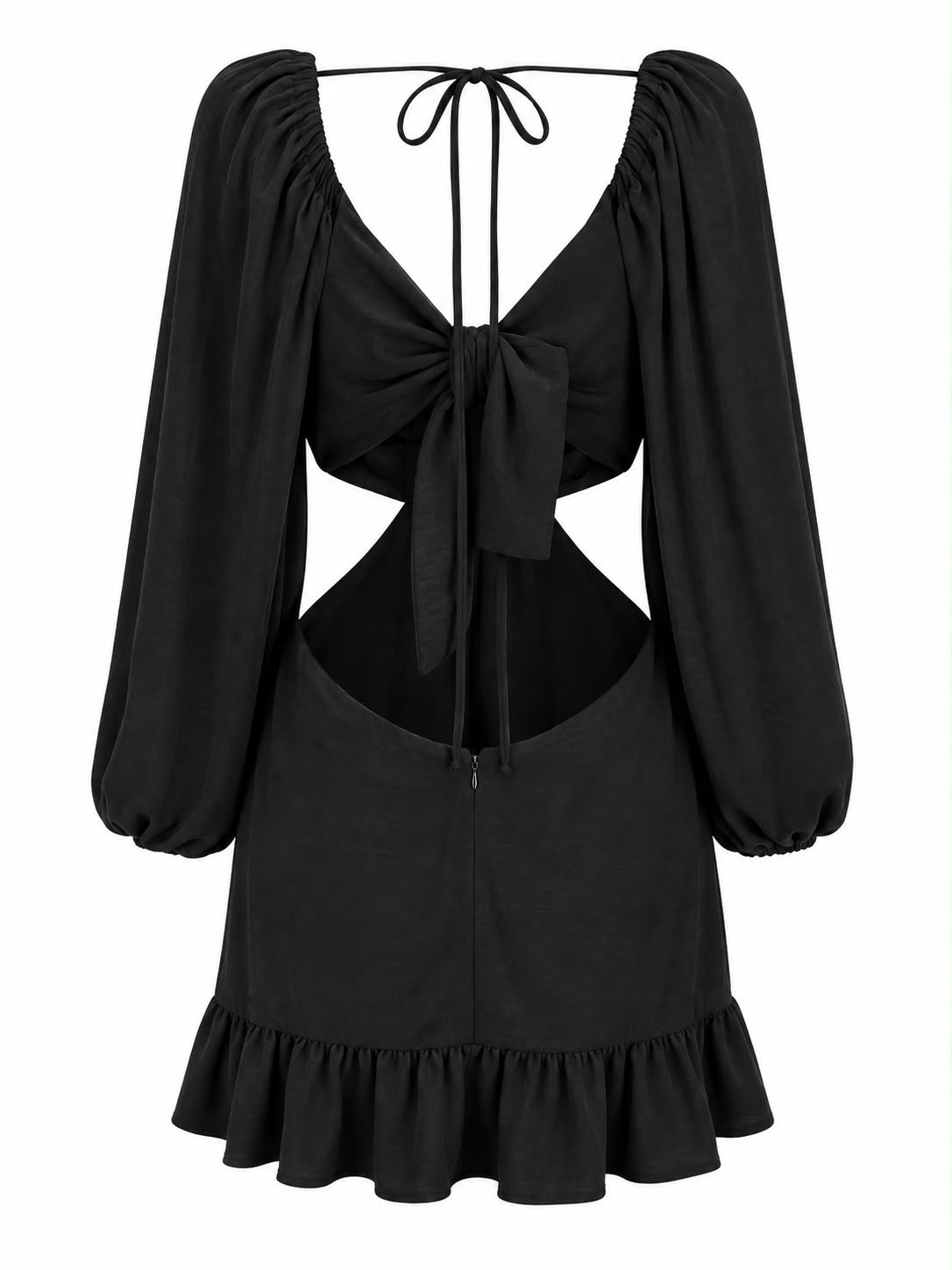 Vestido Curto com Cut Decotado