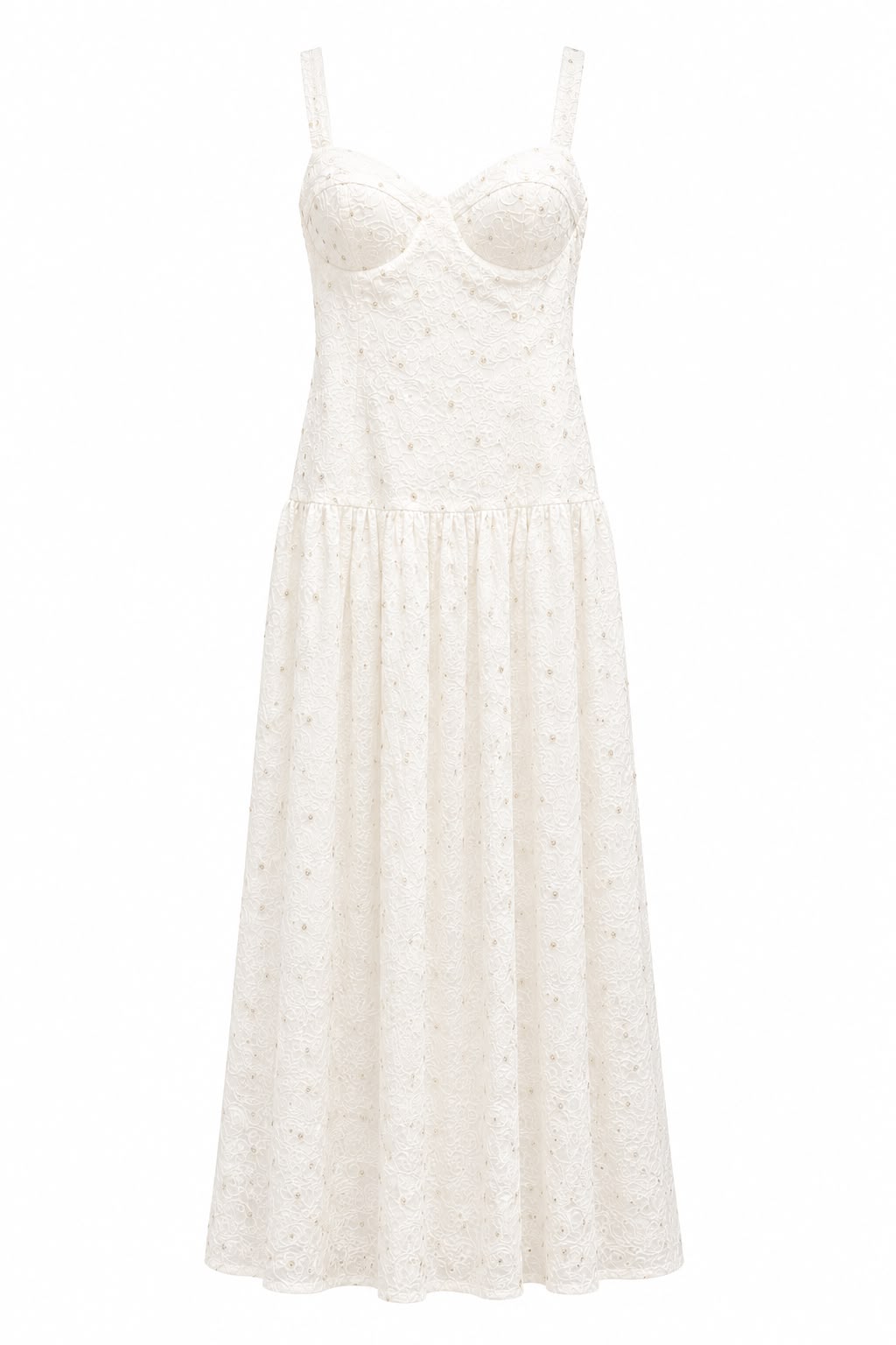 Vestido Lase Bordado Detalhes Ouro