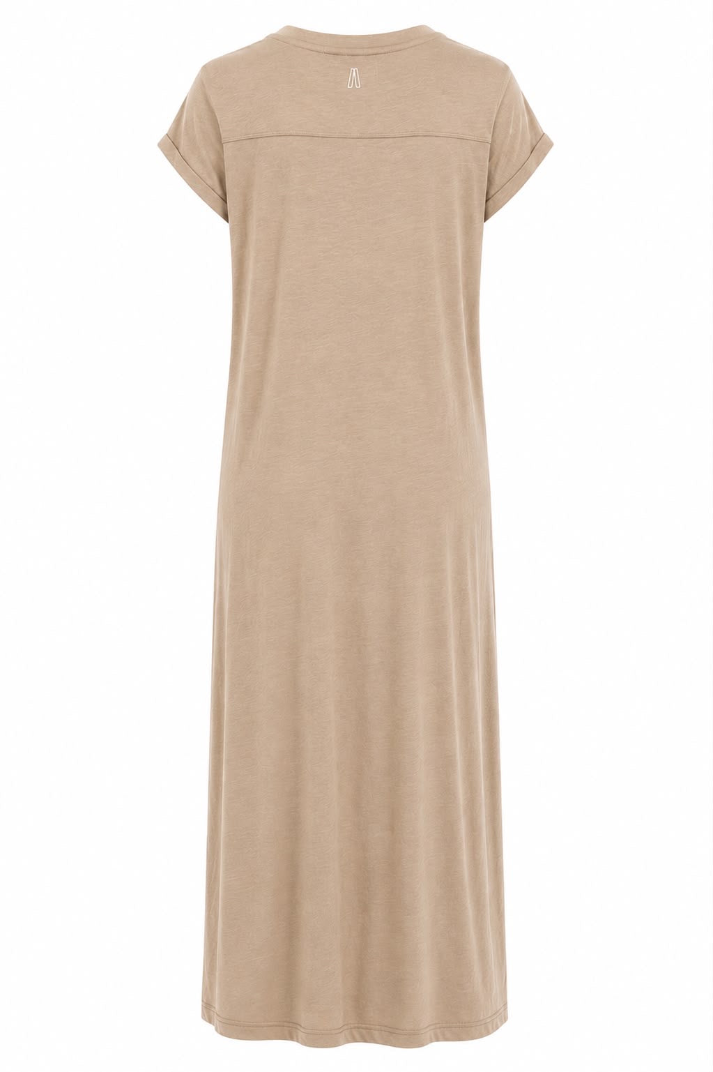 Vestido de Manga com Fenda Malha