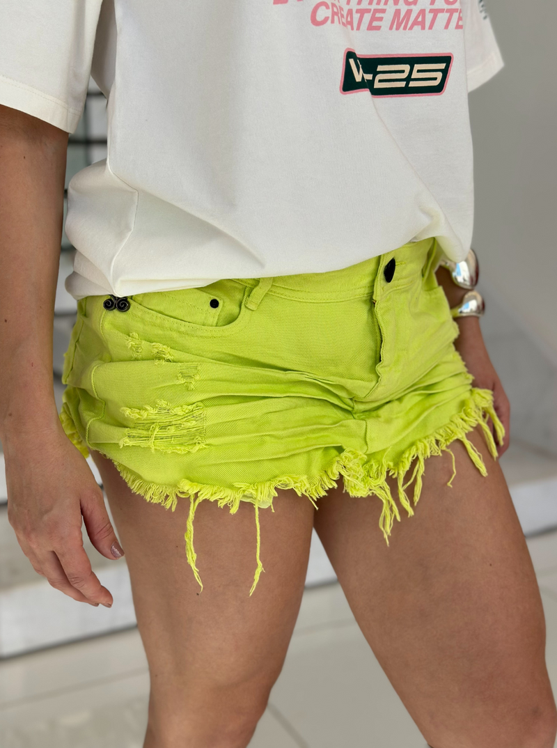 Short Jeans Florescente